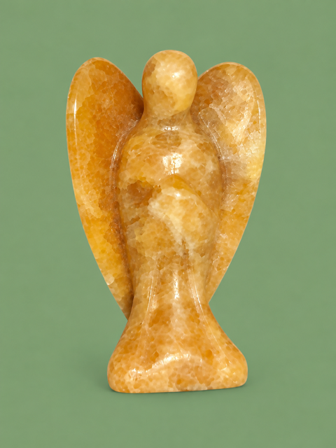 Orange Calcite Angel
