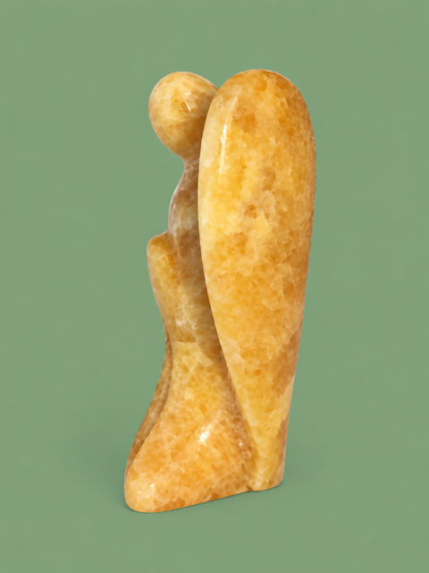 Orange Calcite Angel