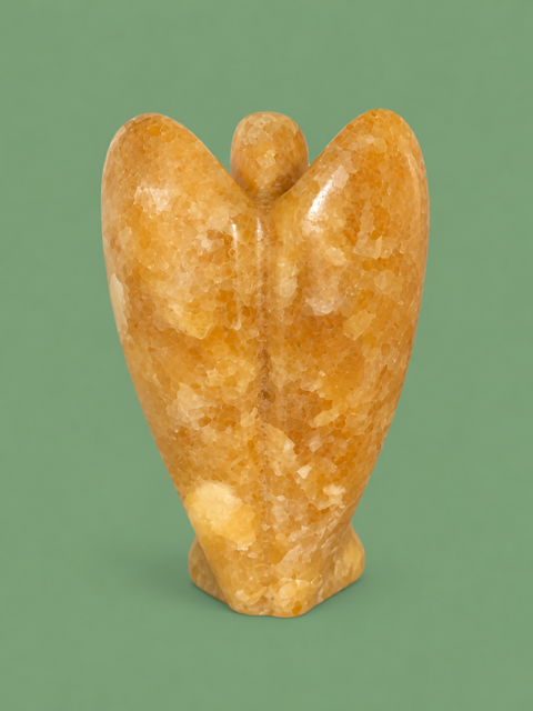 Orange Calcite Angel