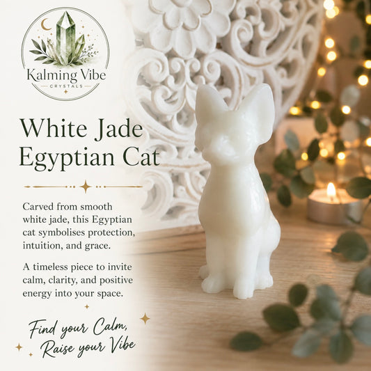 White Jade Egyptian Cat