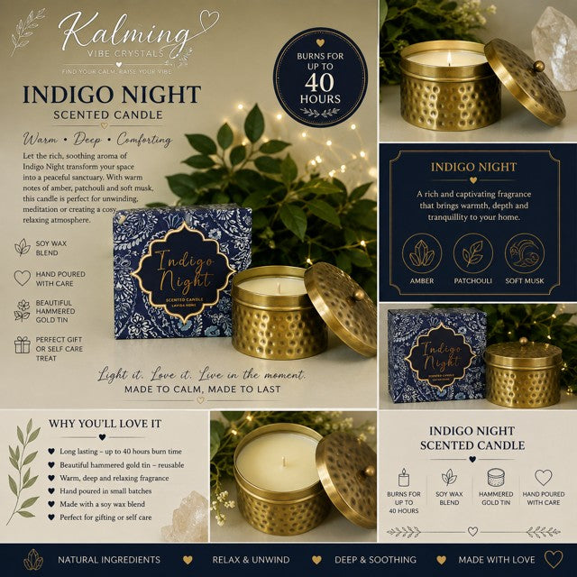 Indigo Night Scented Candle